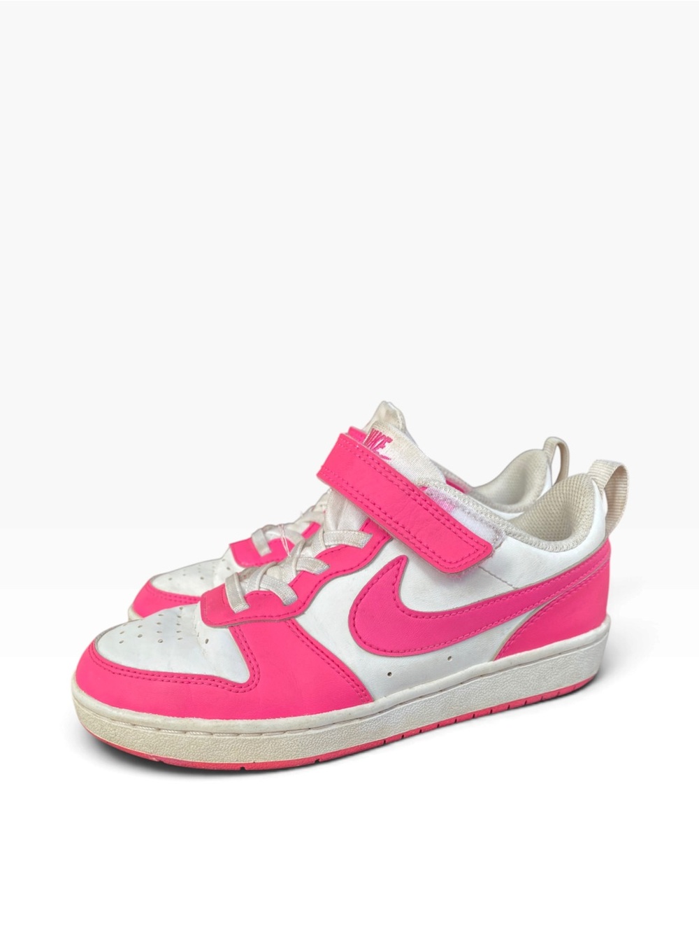 Nike Court Borough Low Recraft Kids 2Y White Laser Fuchsia Pink DV5457-123